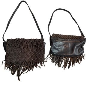 suede fringe bolsa